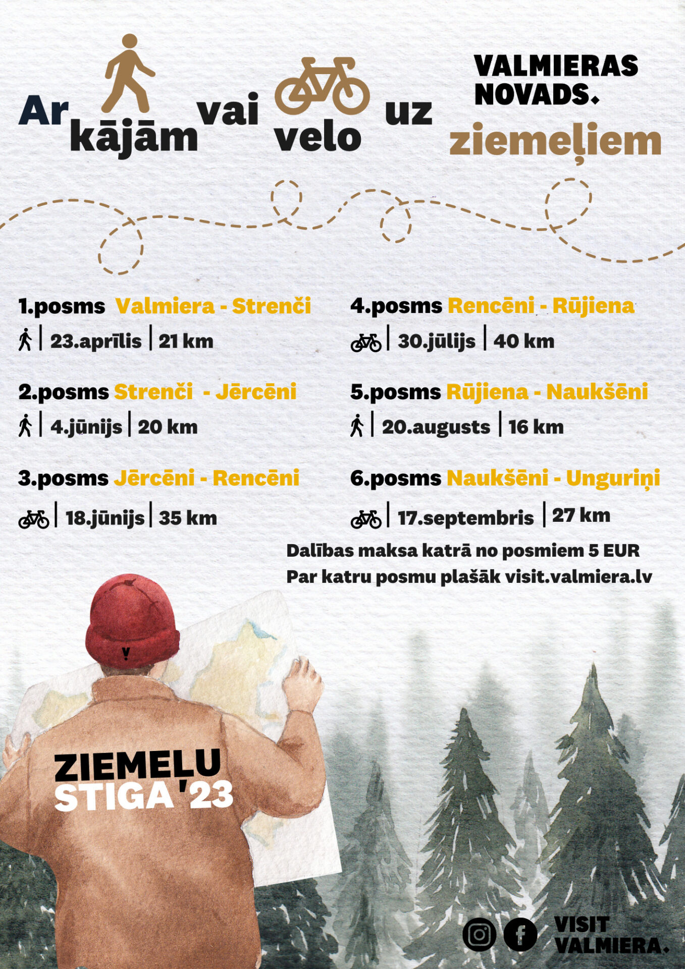 Pārgājienu un velo cikls "Ziemeļu stiga"