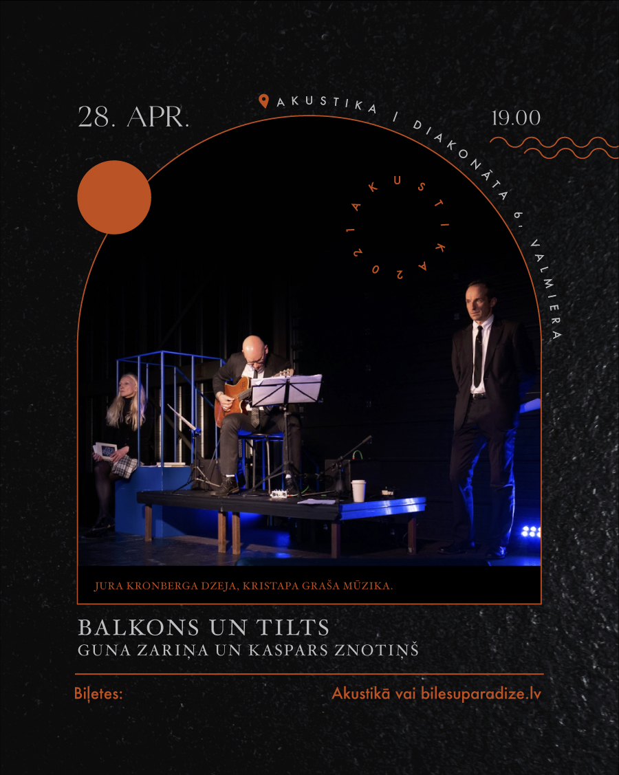 Balkons un tilts. Guna Zariņa, Kaspars Znotiņš.