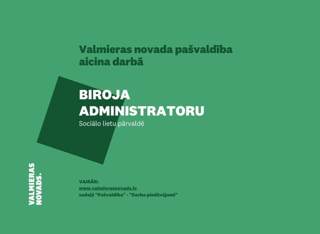 biroja administratoru Sociālo lietu pārvaldē