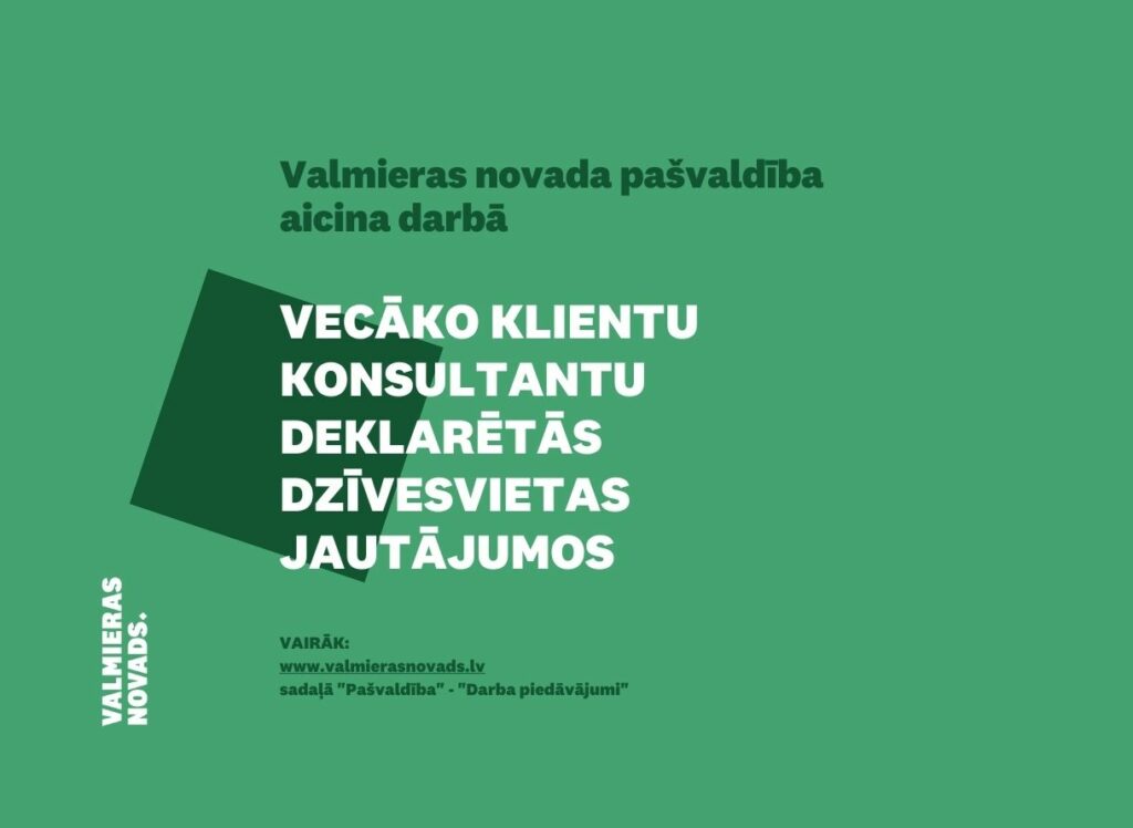 vecāko klientu konsultantu deklarētās dzīvesvietas jautājumos
