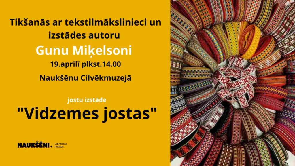 Tikšanās ar tekstilmākslinieci Gunu Miķelsoni