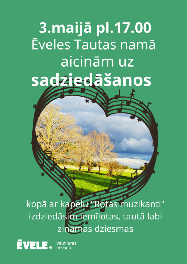 Sadziedāšanās pasākums Ēvelē