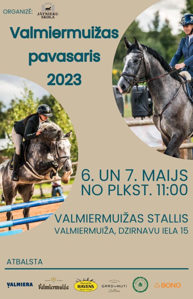 Jāšanas sporta sacensības "Valmiermuižas pavasaris 2023"