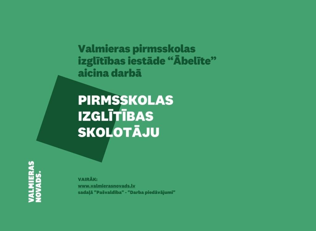pirmsskolas izglītības skolotāju Ābelīte