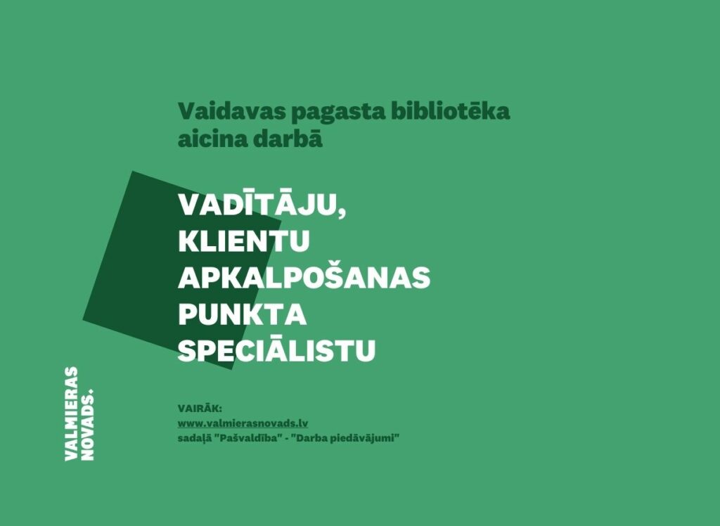 Vaidavas pagasta bibliotēkas vadītājs
