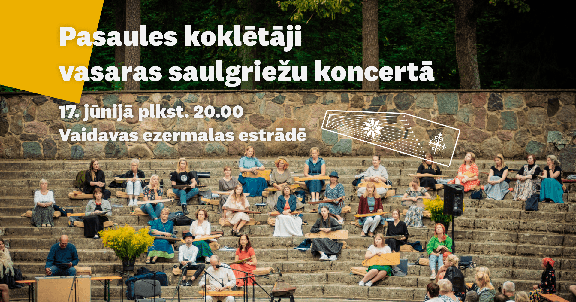Aicinām 17. jūnijā plkst. 20.00 Vaidavas ezermalas estrādē uz vasaras saulgriežu ieskaņas koncertu.