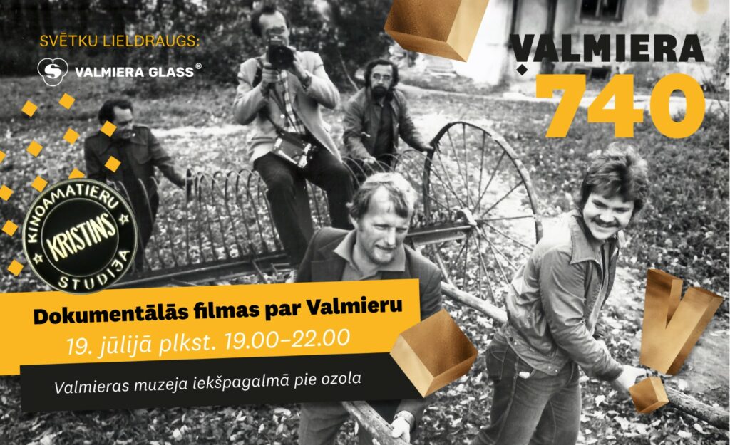 19.jūlijā plkst. 19.00 Valmieras bibliotēka aicina interesentus uz kinoamatieru studijas “Kristins” filmu retrospekcijas vakaru dabas kinozālē pie Valmieras muzeja. Iepazīsim to Valmieru, kuras vairs nav, iepazīsim tos ļaudis, kuri veidoja pilsētas nākotnes vaibstus, dzīvoja un strādāja Valmierā un tās apkaimē!