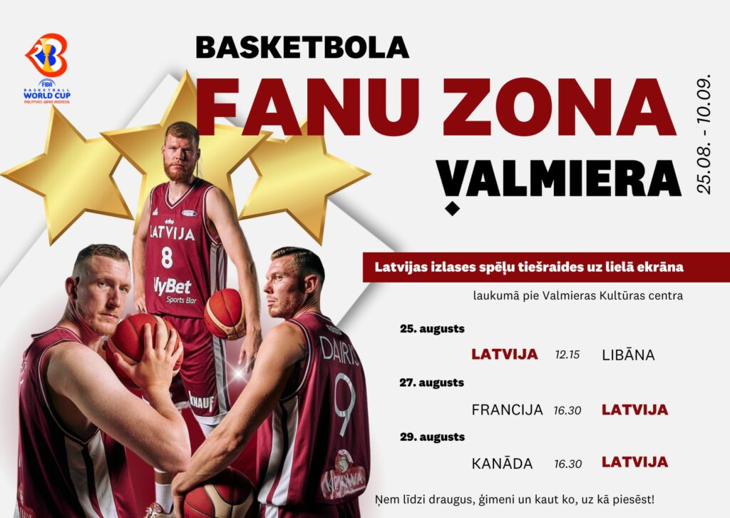Basketbola fanu zona Valmierā