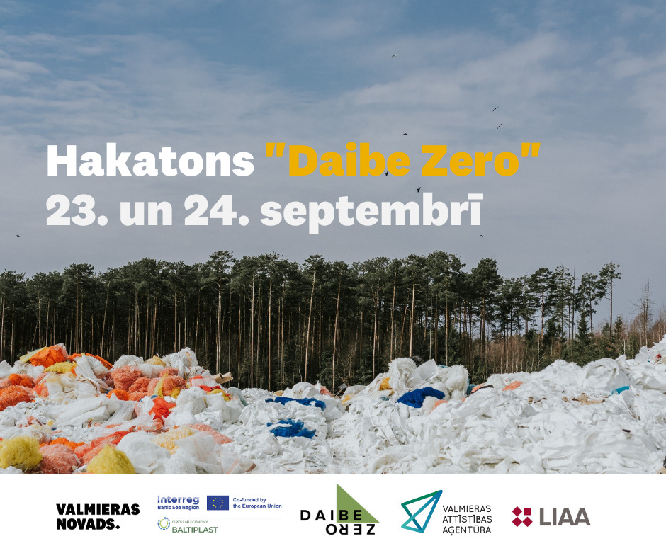 23. un 24. septembrī norisināsies hakatons “Daibe Zero’23”, kurā profesionālu mentoru vadībā dalībniekiem būs iespēja radīt jaunas, dzīvotspējīgas atkritumu pārstrādes idejas un risinājumus, balstītus pēc aprites ekonomikas principiem.