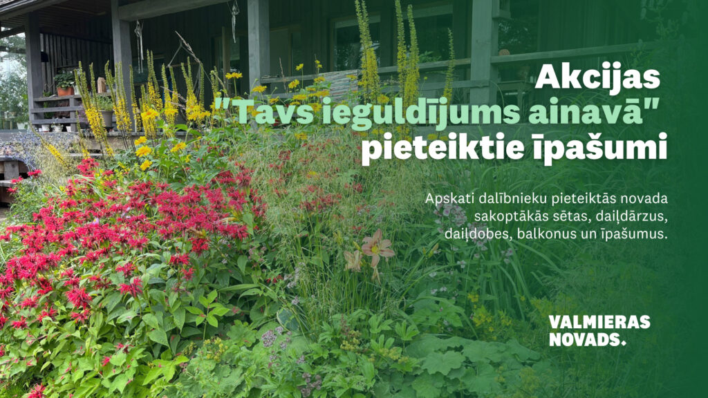 Akcijas "Tavs ieguldījums ainavā" pieteiktie īpašumi