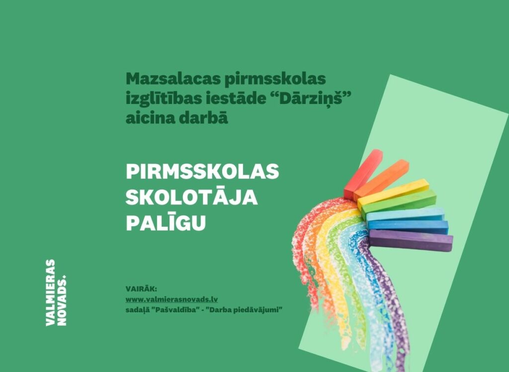 pirmsskolas skolotāju palīgu Dārziņš
