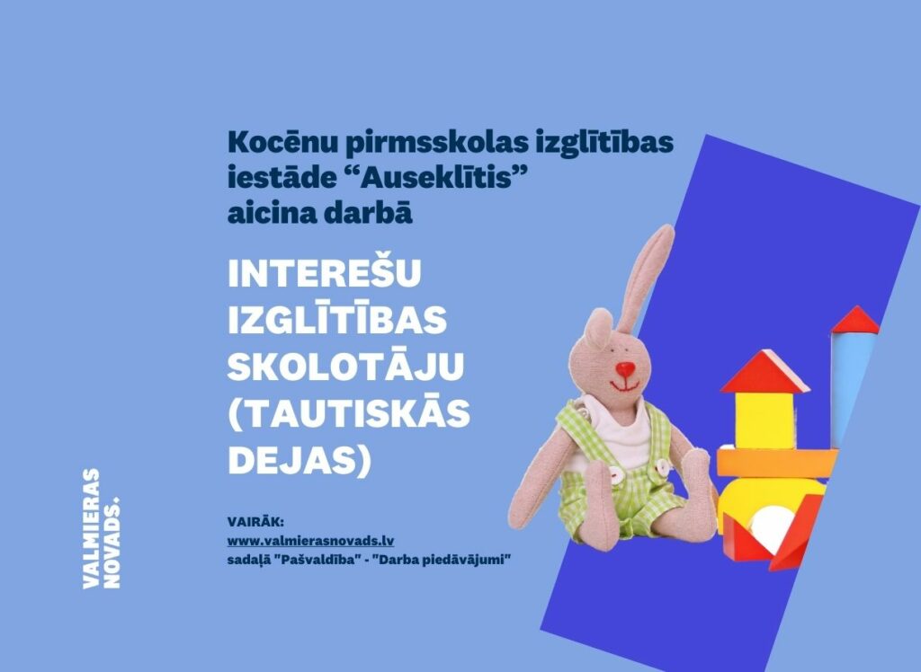 interešu izglītības skolotāju (tautiskās dejas) Auseklītis