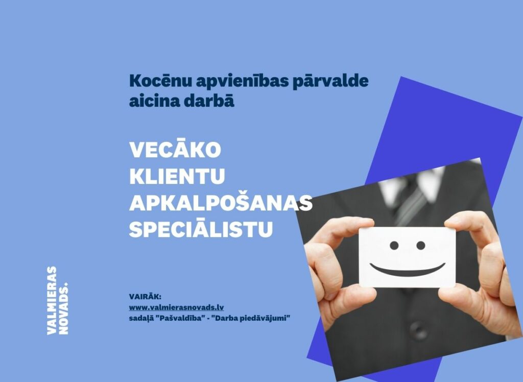 vecāko klientu apkalpošanas speciālistu Kocēni
