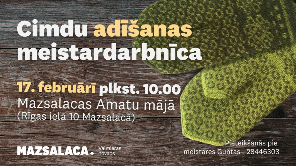 cimdu adīšanas meistarklase