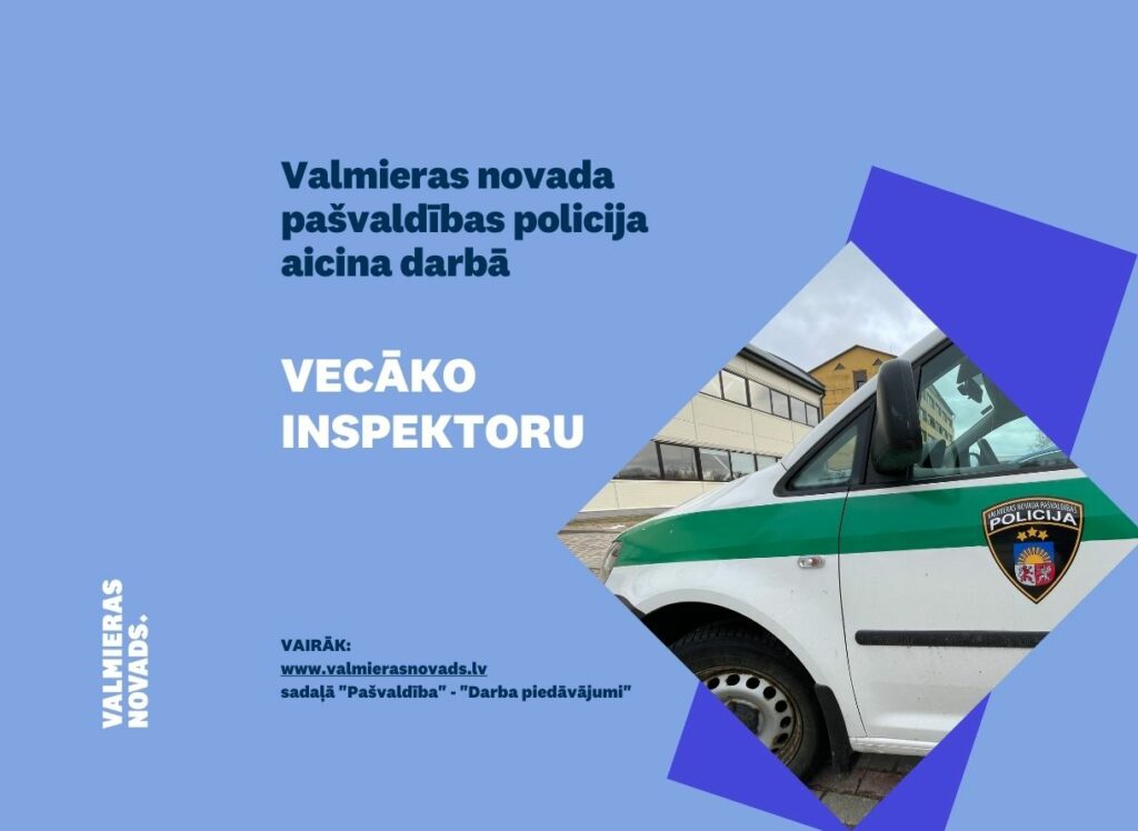 vecāko inspektoru pašvaldības policija