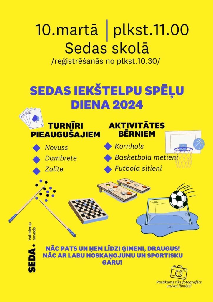 Sedas iekštelpu spēļu diena