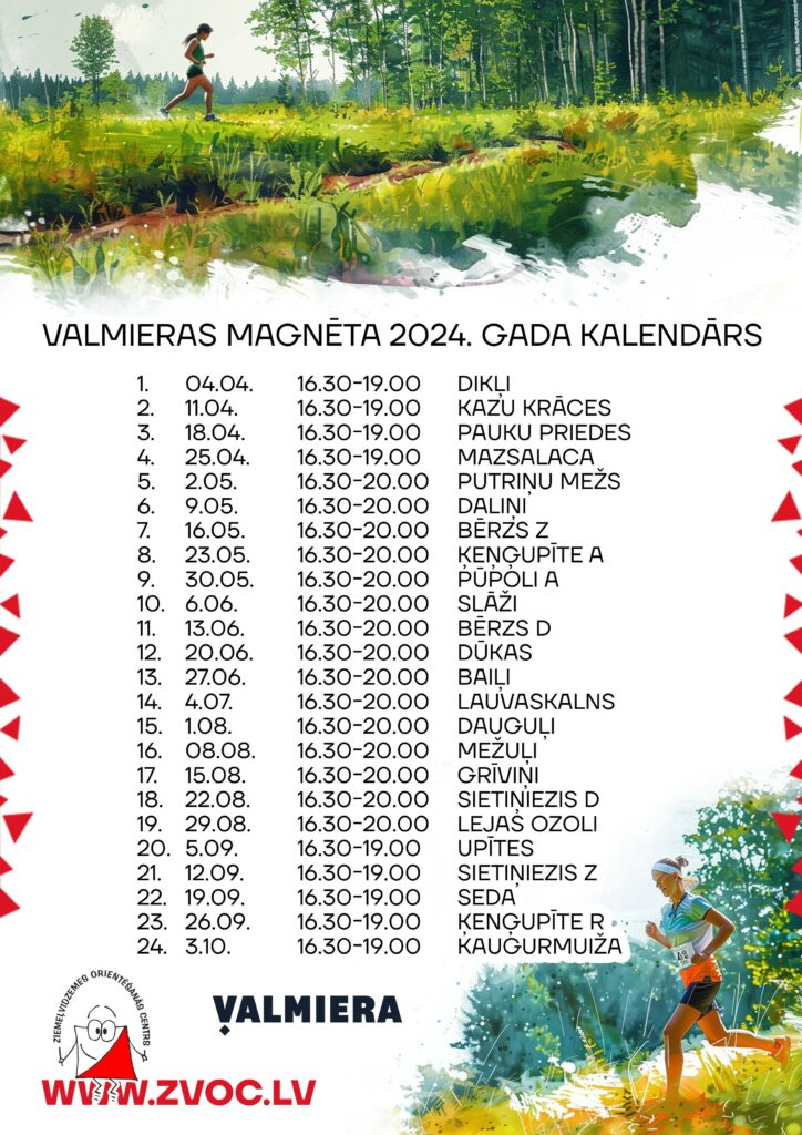 Orientēšanās seriāla Magnēts kalendārs