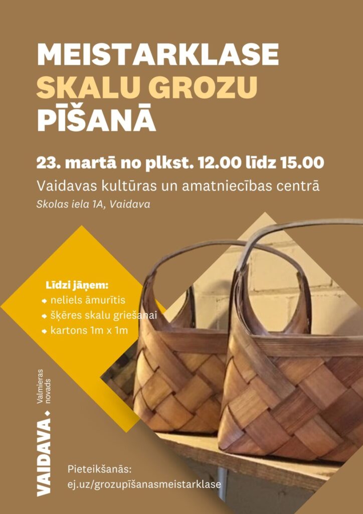 Meistarklase skalu grozu pīšanā