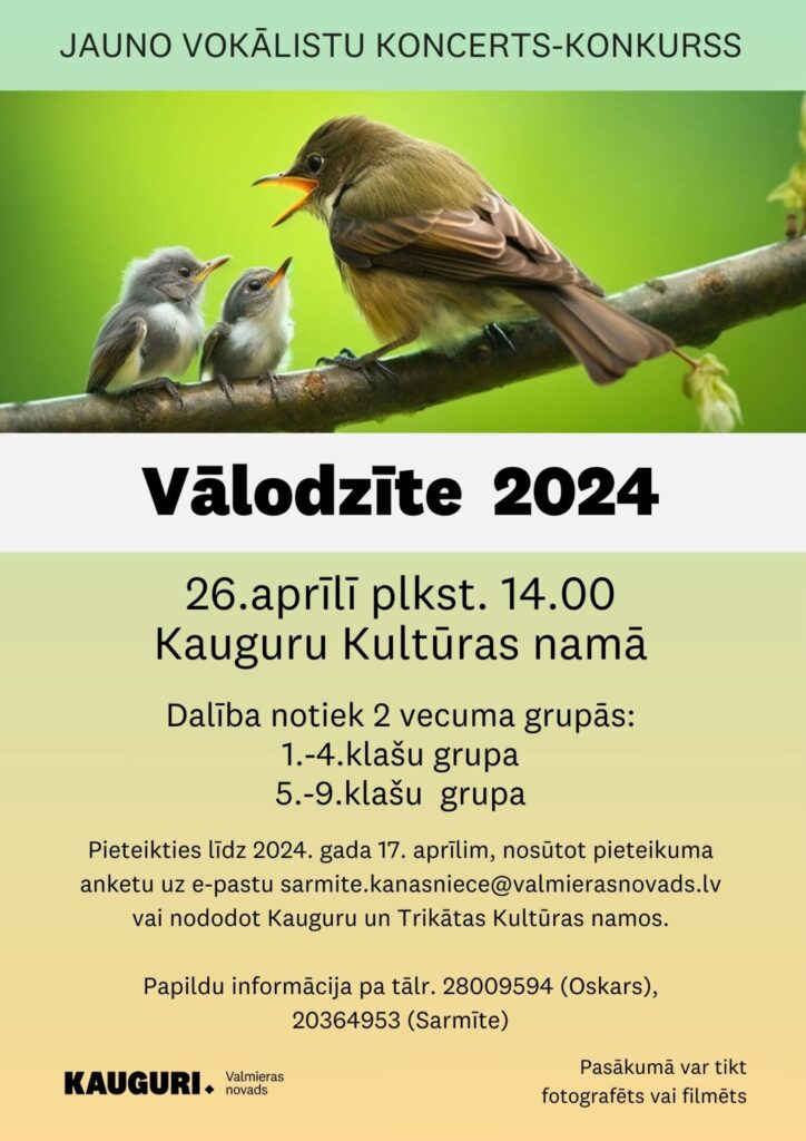 Jauno vokālistu konkurss Vālodzīte