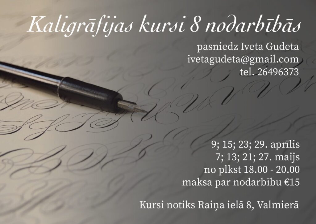 kaligrafijas kursi