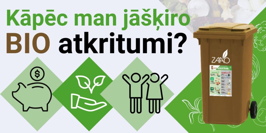 Kāpēc man jāšķiro BIO atkritumi?