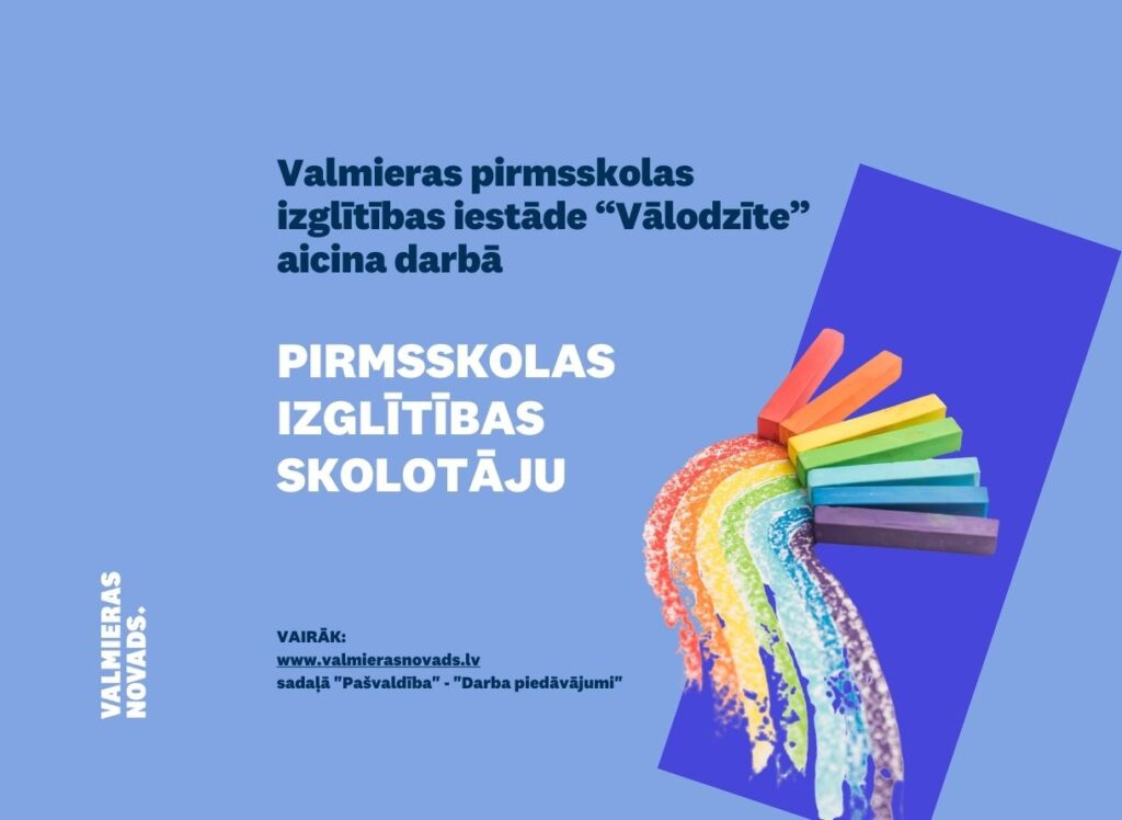 pirmsskolas izglītības skolotāju Vālodzīte