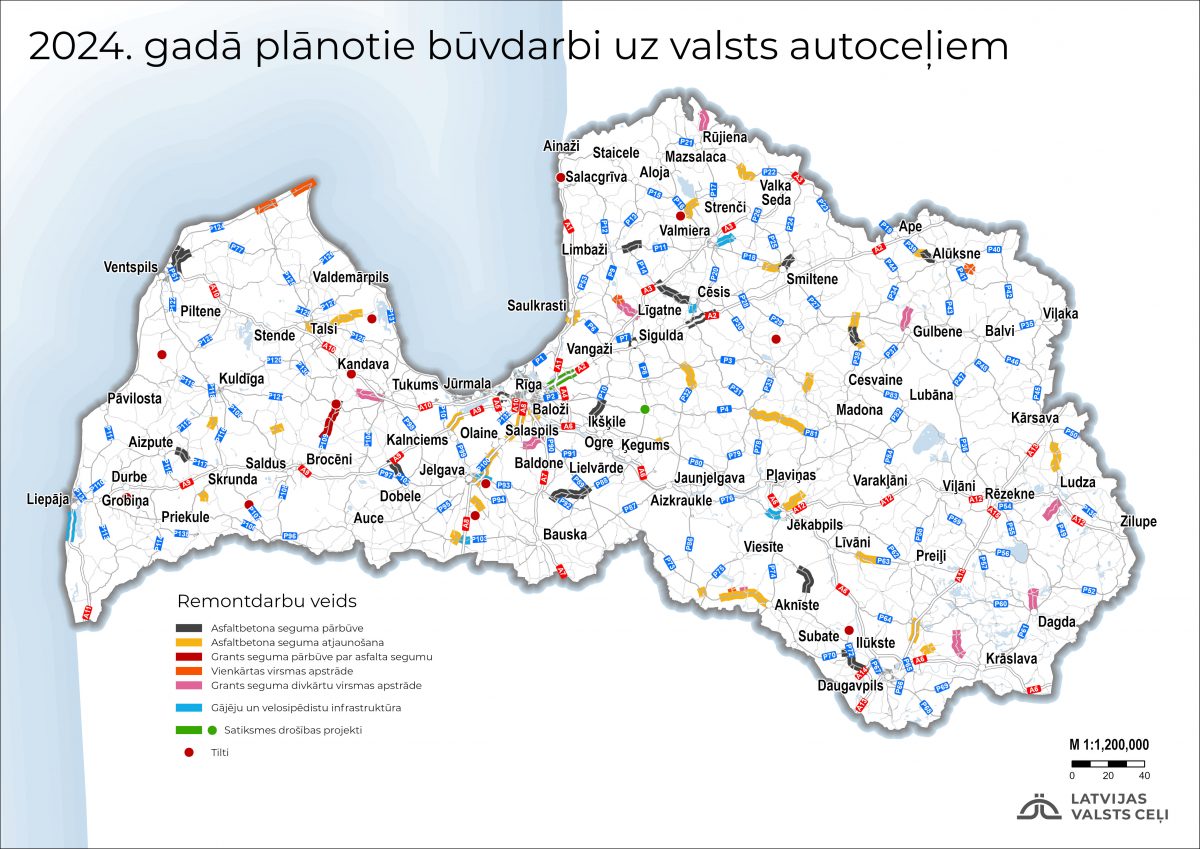 plānoto būvdarbu karte