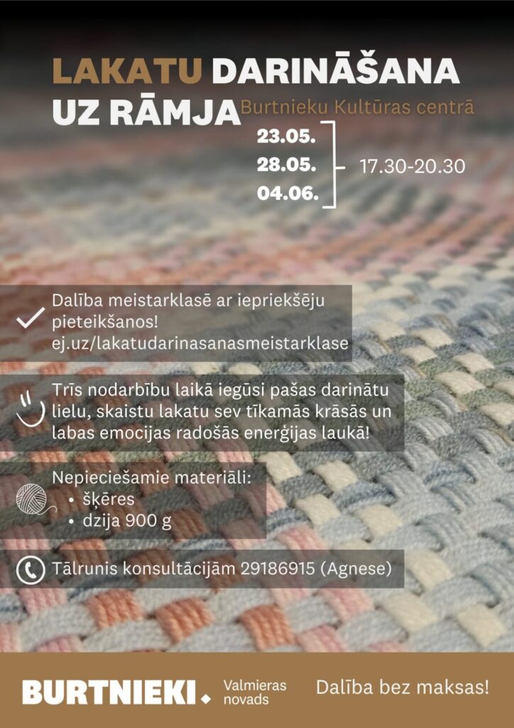 Lakatu darināšanas meistarklase