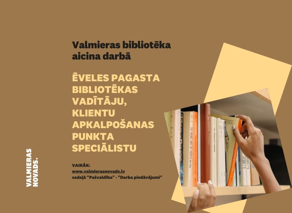 Ēveles pagasta bibliotēkas vadītāju klientu apkalpošanas punkta speciālistu