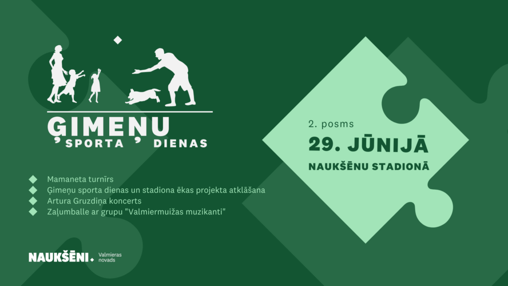 Ģimeņu sporta diena Naukšēnos