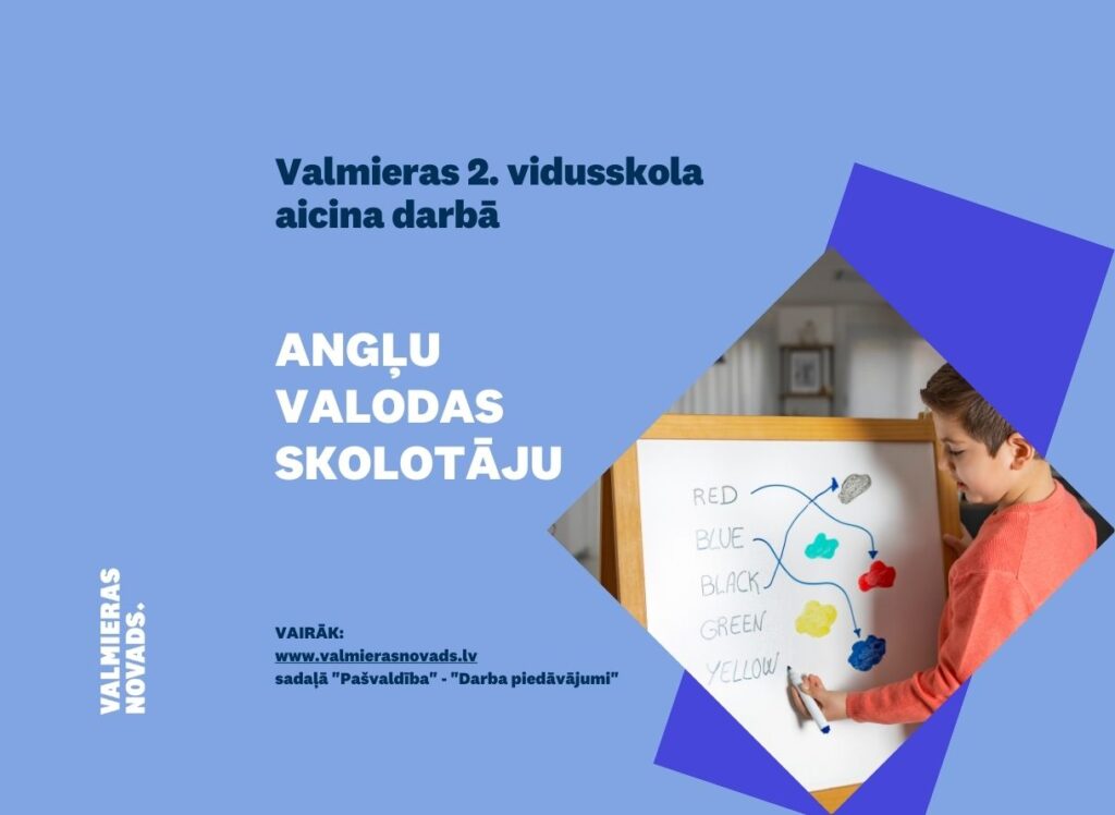 angļu valodas skolotāju V2V1