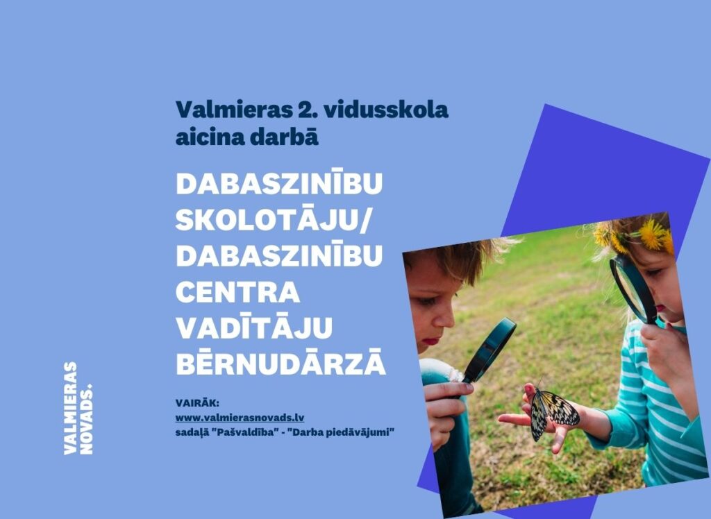 dabaszinību skolotāju dabaszinību centra vadītāju bērnudārzā V2V