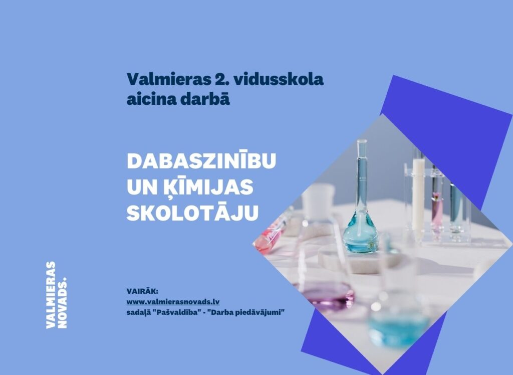 dabaszinību un ķīmijas skolotāju V2V