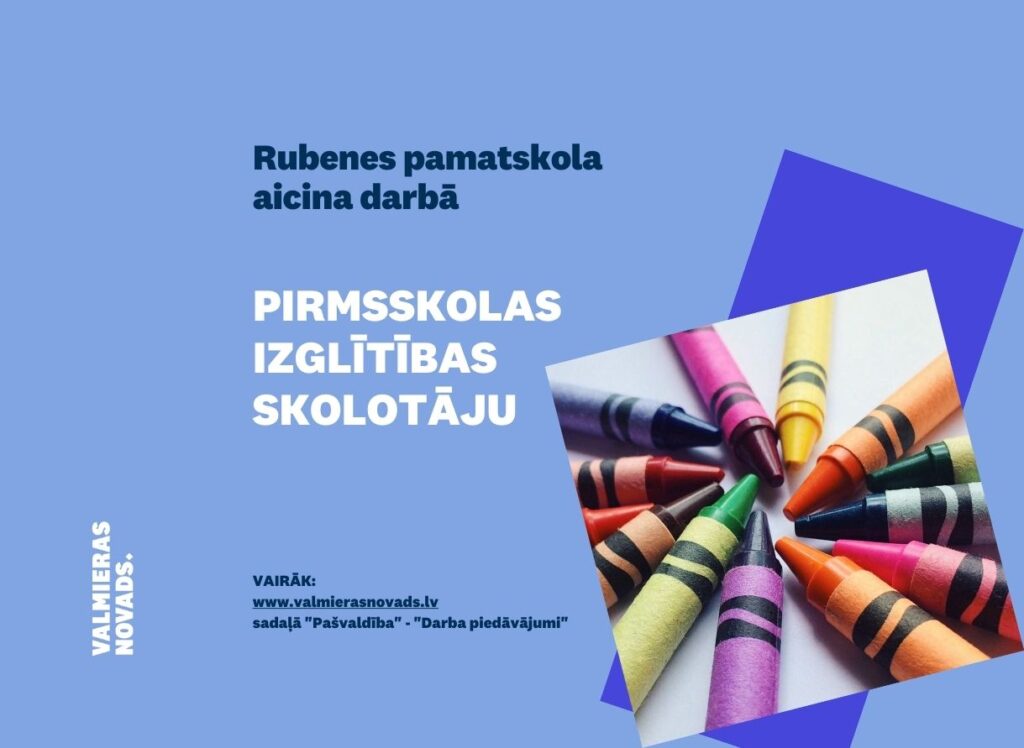 pirmsskolas izglītības skolotāju Rubenes psk