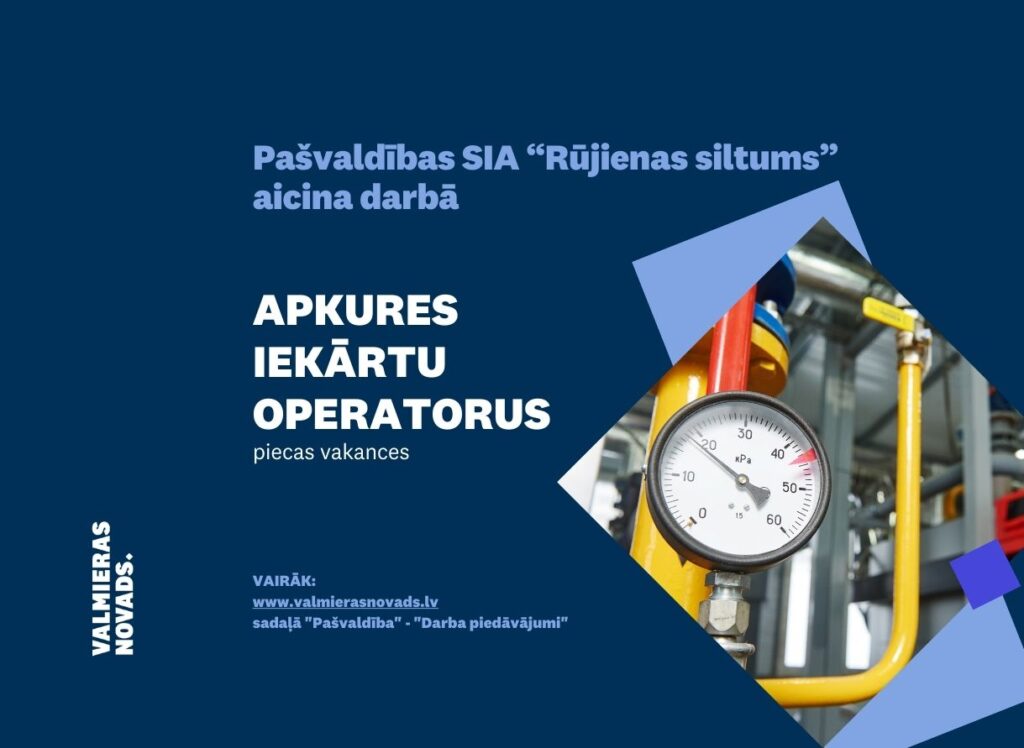 apkures iekārtu operators Rūjienas siltums