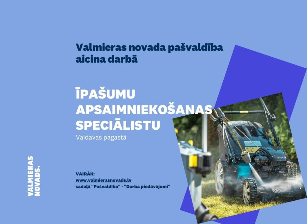 Īpašumu apsaimniekošanas speciālists Vaidavas pag