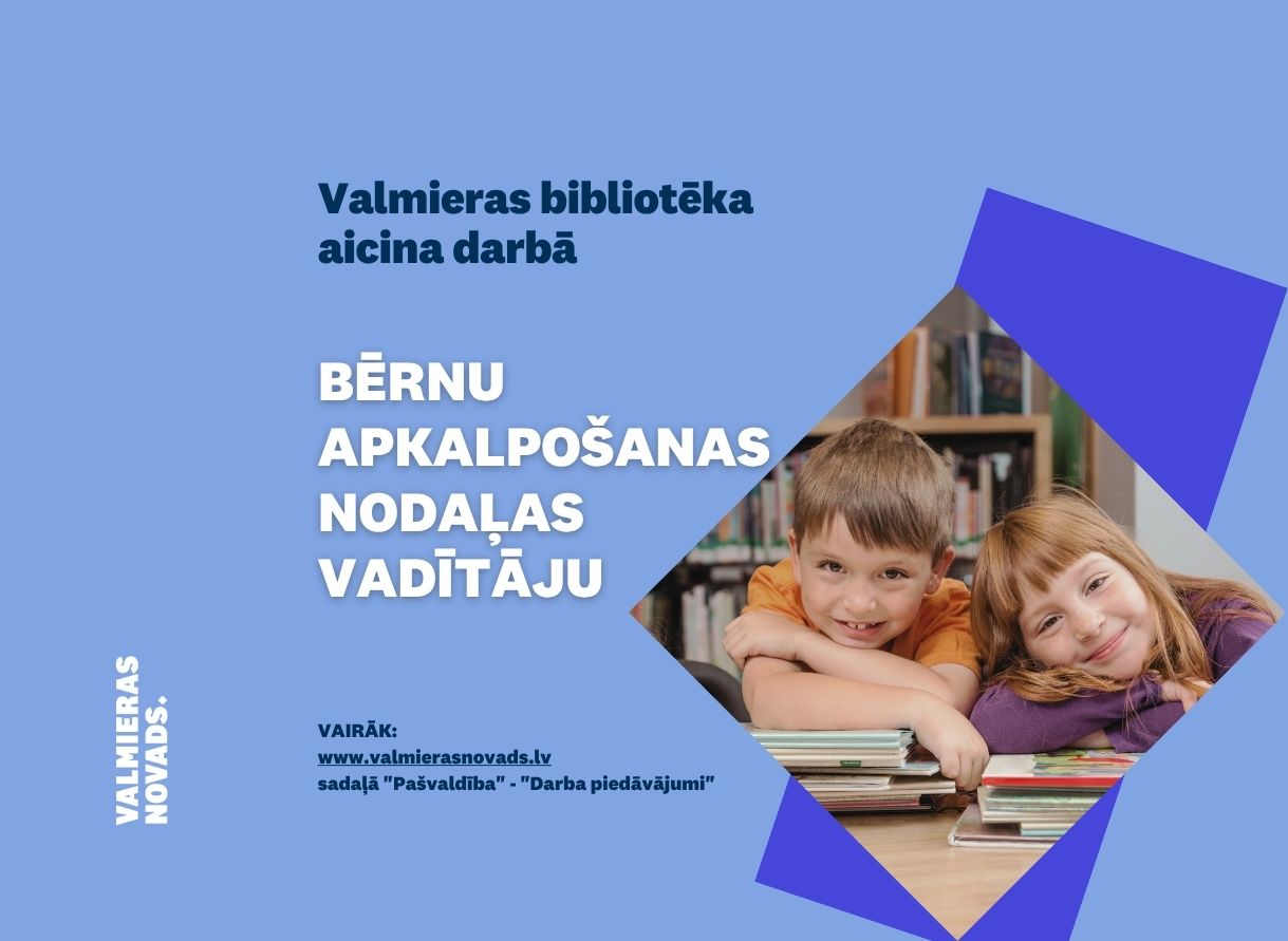 Bērnu apkalpošanas nodaļas vadītāju bibliotēkā