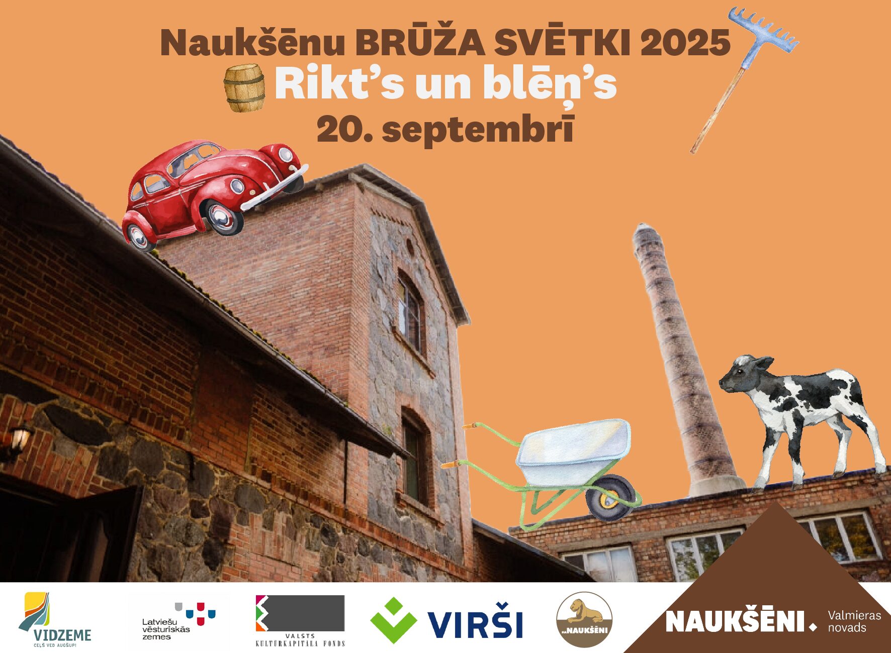 Vizuālis mājaslapai Naukšēnu brūža svētkiem