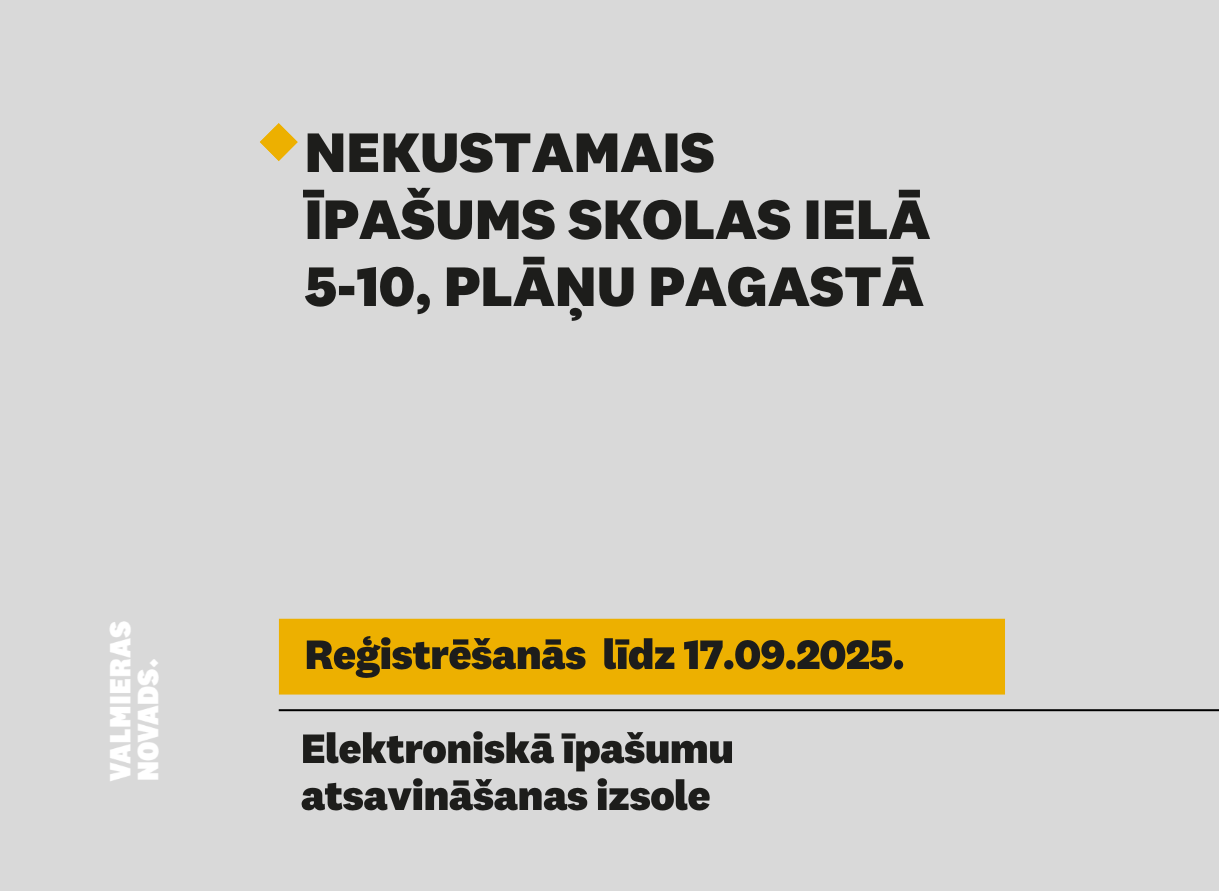 Vizuālis Skolas iela 5-10 izsolei