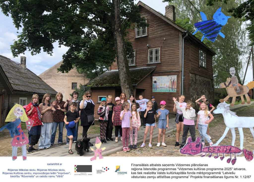 Projekta "Rūķis" titulbilde - bērni projekta dalībnieki