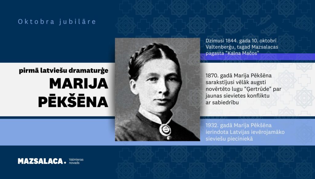 Marija Pēkšēna - oktobra jubilāre