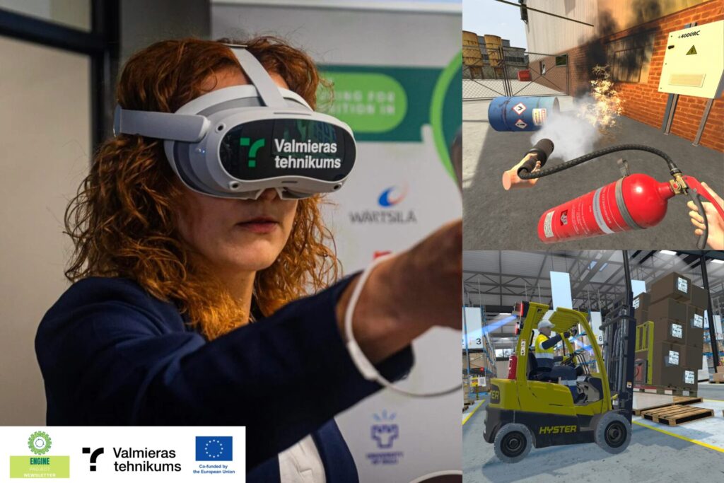 Meitene ar virtuālās realitātes brillēm