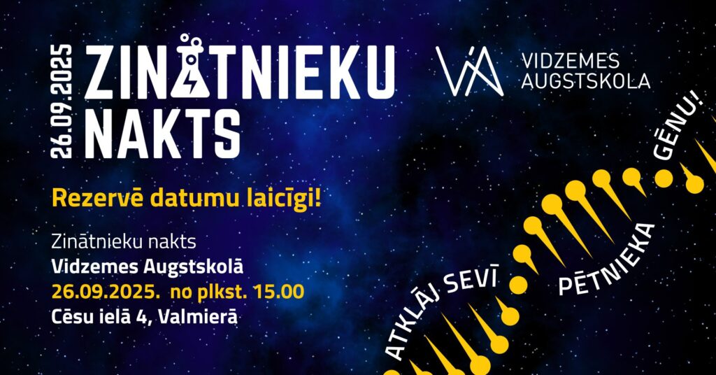 Zinātnieku nakts Vidzemes Augstskolā
