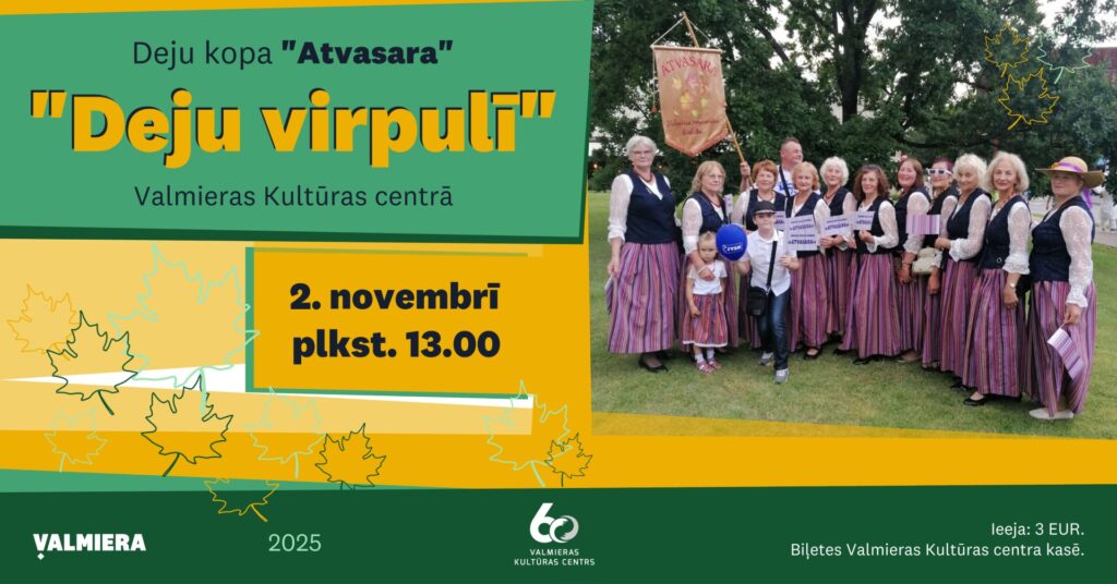 Deju kopa “Atvasara” aicina uz koncertu “Deju virpulī”