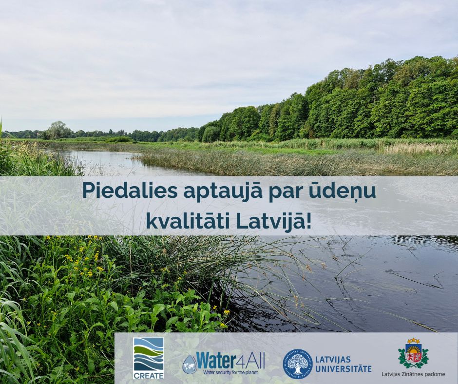 Piedalies aptaujā par ūdeņu kvalitāti Latvijā!