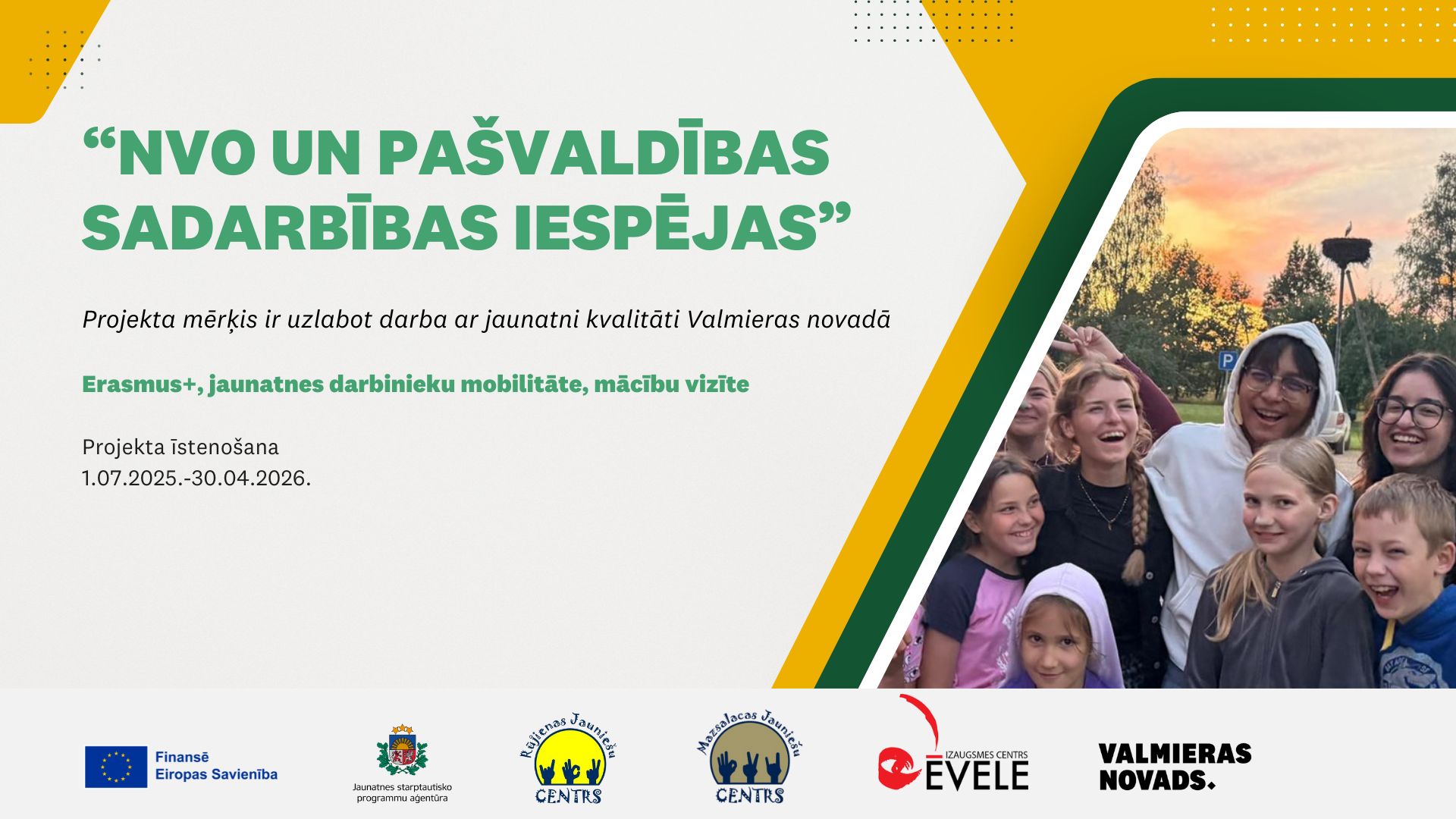 NVO un pašvaldības sadarbības projekta uzsākšana