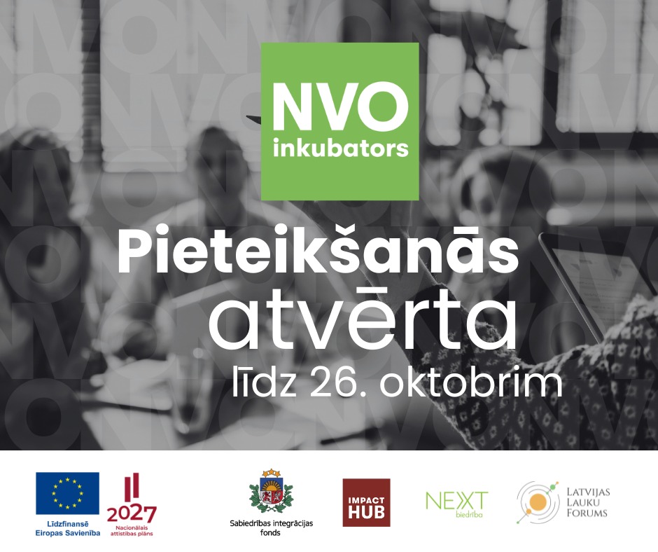 Pieteikšanās NVO inkubatoram