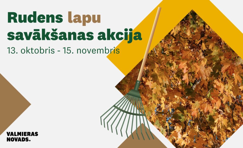 Rudens lapu savākšanas akcija no 13. oktobra līdz 15. novembrim