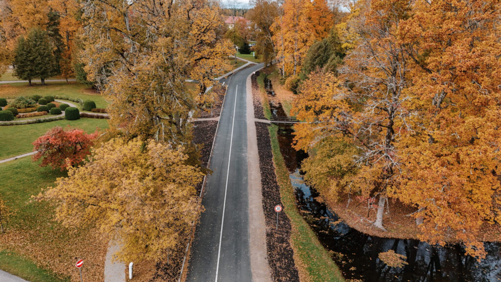 Parka ielas Mazsalacā aero foto