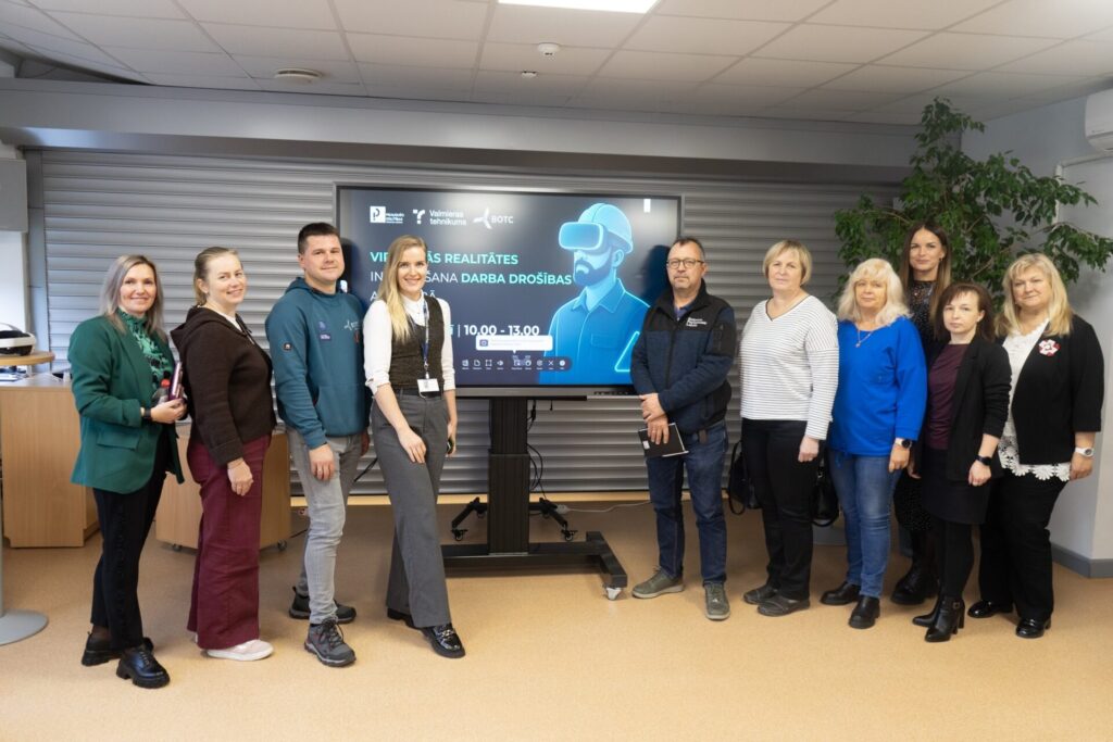 virtuālās realitātes darbnīca “Virtuālās realitātes integrēšana darba drošības apmācībā”